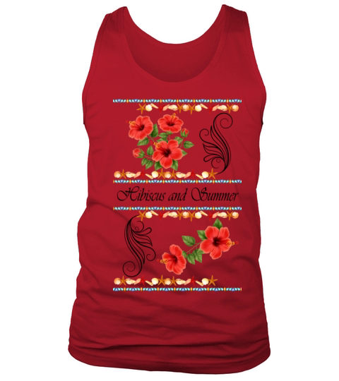 Hibiscus and Summer - Vintage Tank Top Unisex