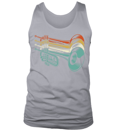 Retro Vintage Trumpet Marching Band Trumpet Player Tank Top Unisex