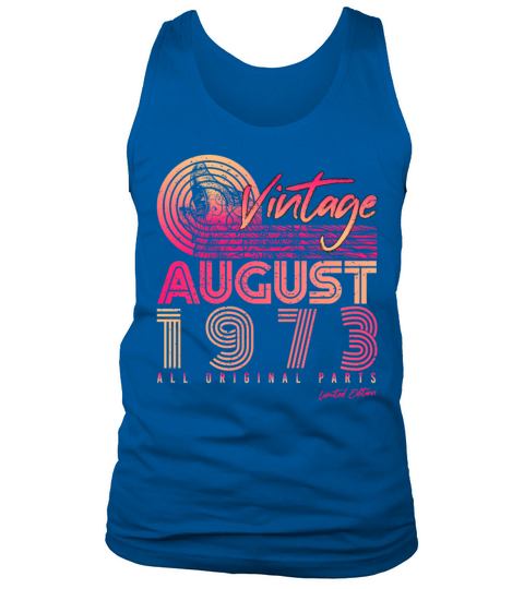 Vintage 1973 August Tank Top Unisex