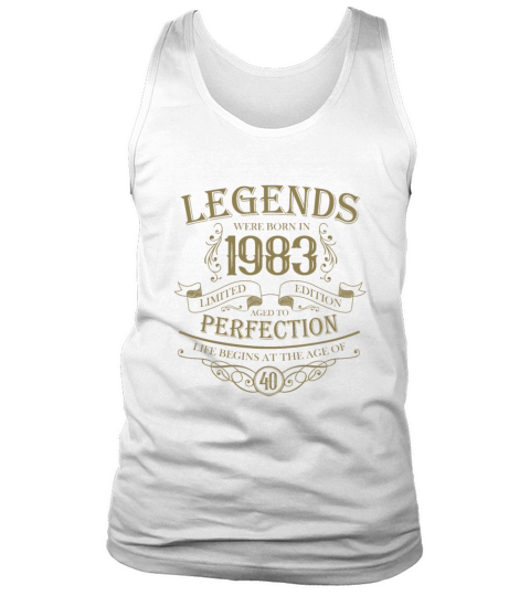 vintage 1983 birthday legend 40th birthday saying Tank Top Unisex