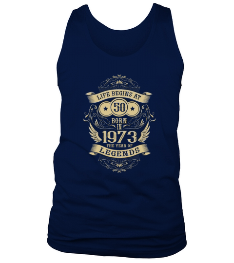 Year of birth 1973 sayings 50 years Tank Top Unisex