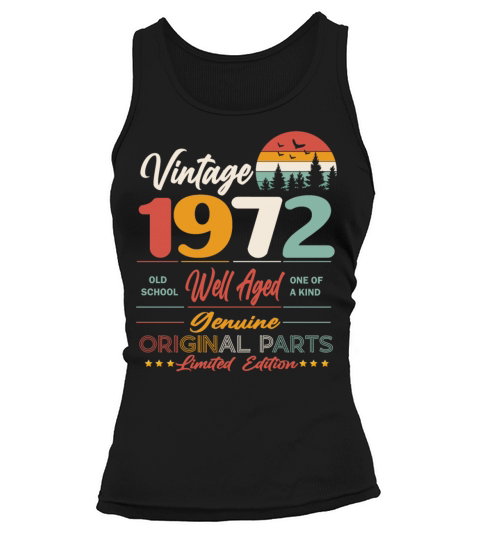 1972 Original vintage vintage retro birthday Tank top Woman