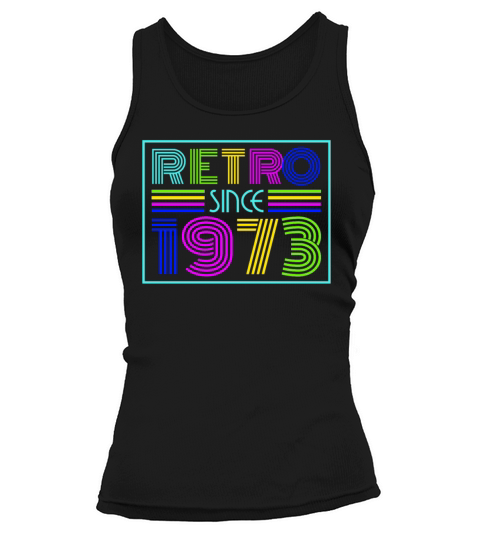 1973 Vintage born in Retro age Birthday gift idea Tank top Woman
