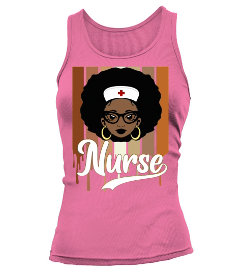 African American Nurse Strong Melanin Girl Melanin Tank top Woman
