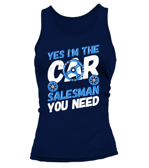 Car Salesman Automobile Sportscar Seller Gift Tank top Woman