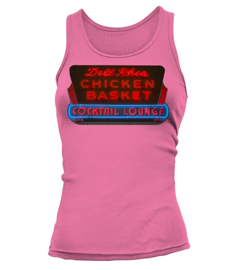Del Rhea Chicken Basket Neon Sign Route 66 Tank top Woman