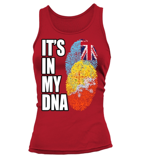 Fijian And Bhutanese Mix Heritage DNA Flag Tank top Woman
