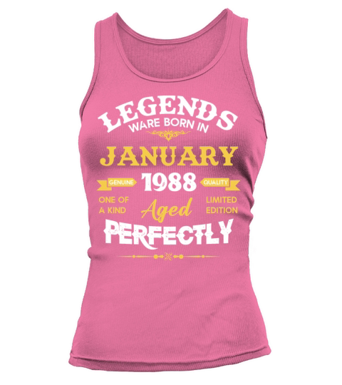 January 1988 Vintage Birthday Present Tank top Woman