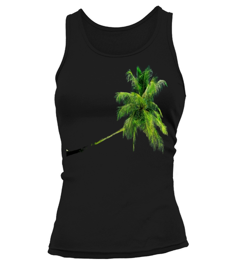 palm tree beach vintage Tank top Woman
