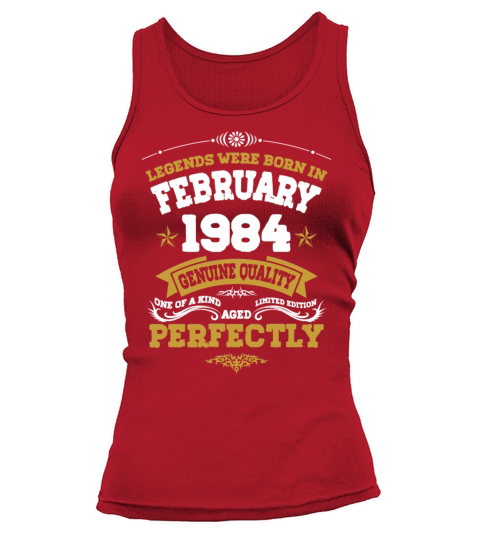 Vintage Aged To Perfection Ferbuary 1984 Tank top Woman