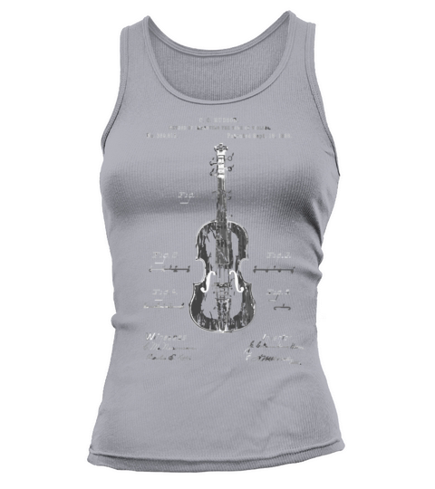 Vintage Patent Print 1888 Violin Player Tank top Woman