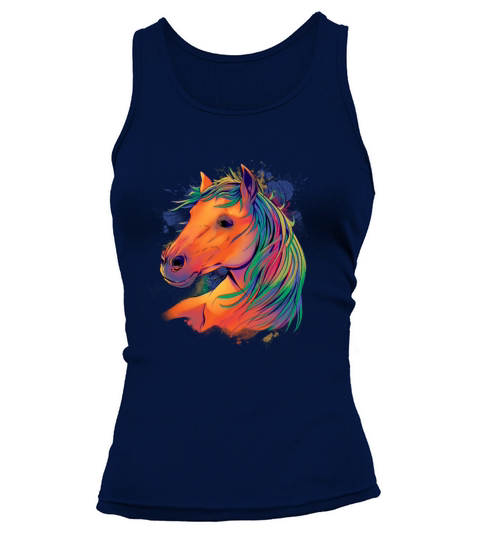Watercolor Horse Realistic Tank top Woman