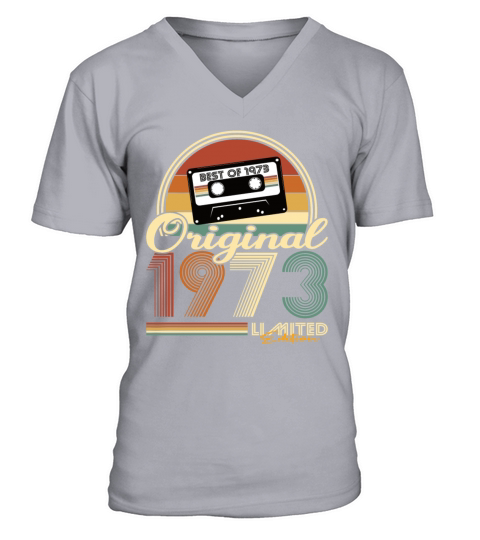 50th birthday vintage 1973 original 1973 V-Neck T-shirt