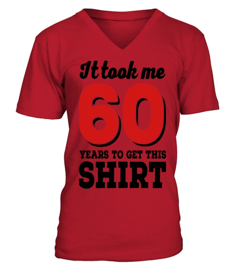 60th birthday V-Neck T-shirt