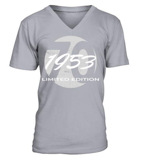70th birthday men women 70 years 1953 vintage V-Neck T-shirt