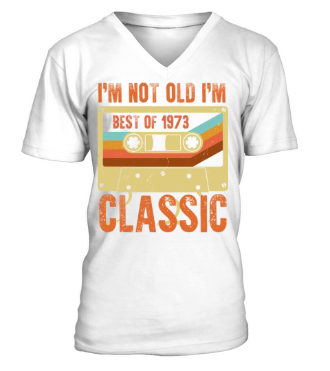 Best of 1973 50 Year Old Gifts BDay 50th Birthday V-Neck T-shirt