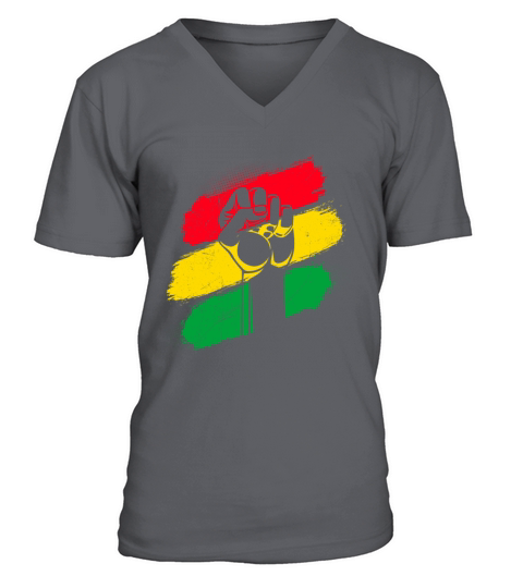 Black History Month USA History America African V-Neck T-shirt