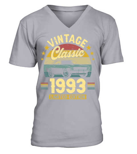 Classic 1993 30 Years Old Vintage 30th Birthday V-Neck T-shirt