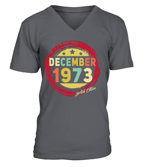 December 1973 Vintage Limited V-Neck T-shirt