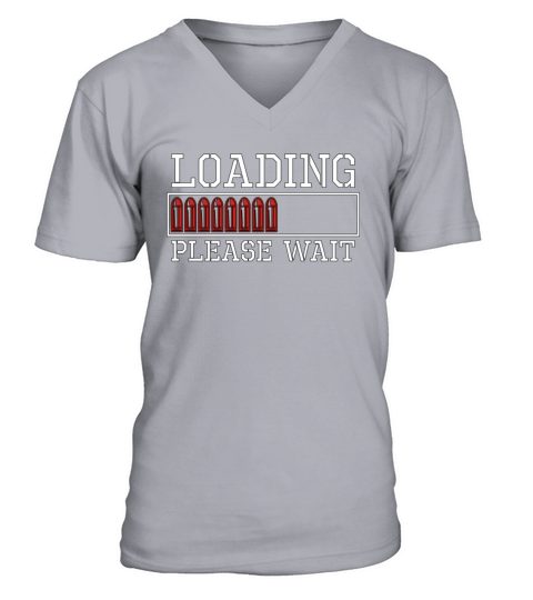 Gunsmith Loading Please Wait Fixing Guns Gunsmiths V-Neck T-shirt