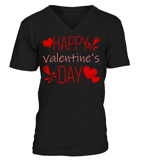 Happy Valentines Day V-Neck T-shirt
