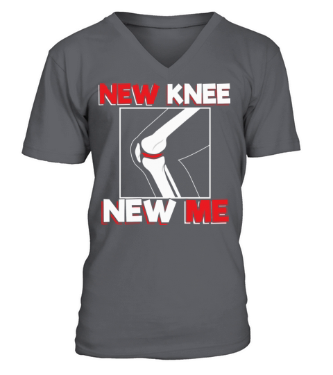 Knee Surgery Recover Quote New Me V-Neck T-shirt