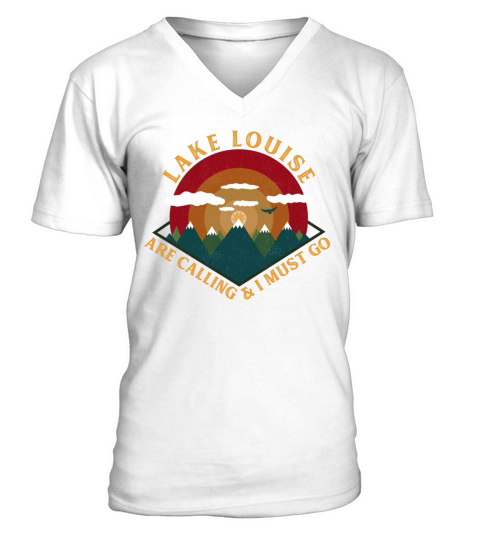 Lake Louise Alberta Canada V-Neck T-shirt