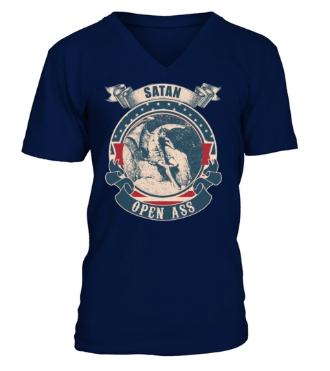 Satan open ass vintage V-Neck T-shirt