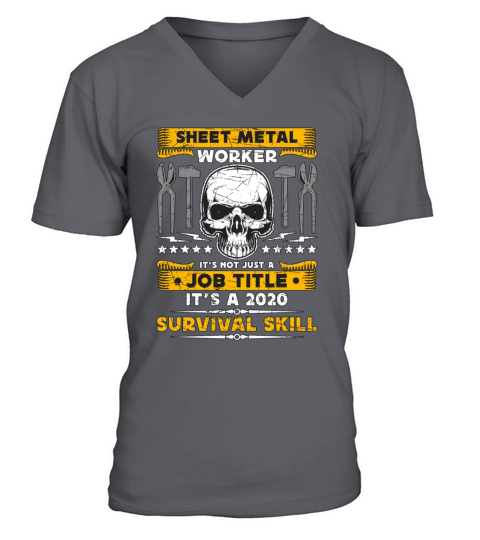 Sheet Metal Worker Its Not Just A Metalworking V-Neck T-shirt