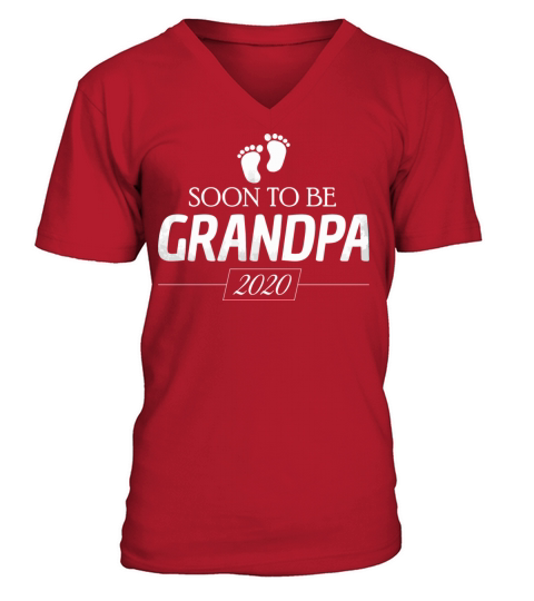 Soon To Be Grandpa 2020 Vintage New Grandfather V-Neck T-shirt