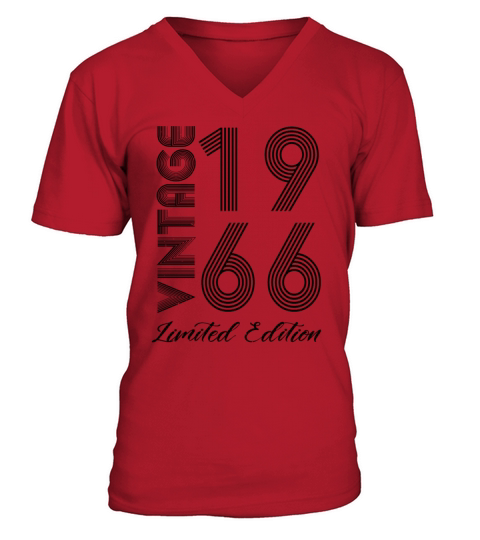 Vintage 1966 Vintage Birthday Retro Vintage V-Neck T-shirt