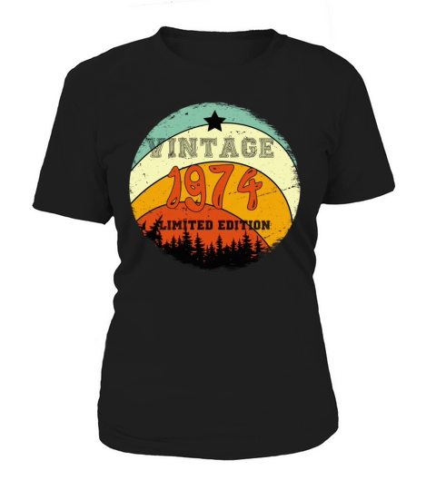 45th Birthday Gifts - Vintage 1974 T Shirt Hiking Women's T-Shirt