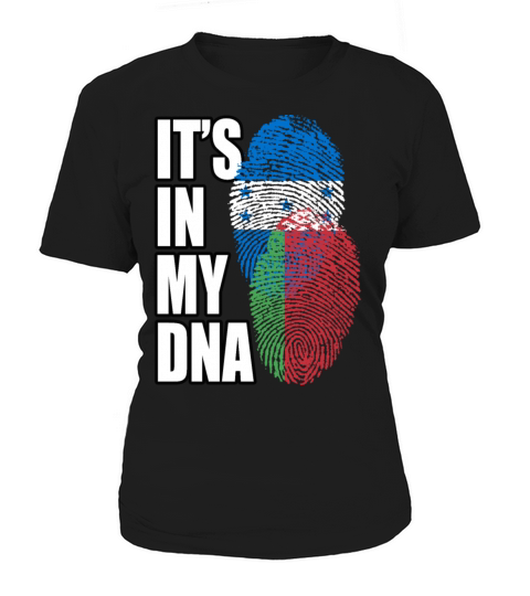 Belarusian And Honduran Mix Heritage DNA Flag Women's T-Shirt