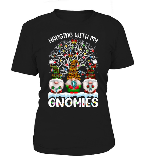 Hanging With My Gnomies Nordic Santa Gnome Christm Women's T-Shirt