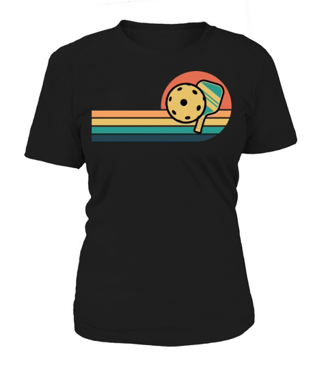 Pickleball Paddle Pickleball Player Retro Vintage Women's T-Shirt