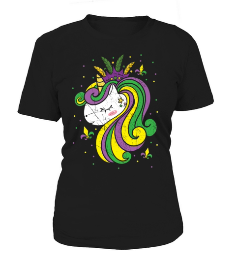 Unicorn Lover Mardi Gras New Orleans Louisiana Women's T-Shirt