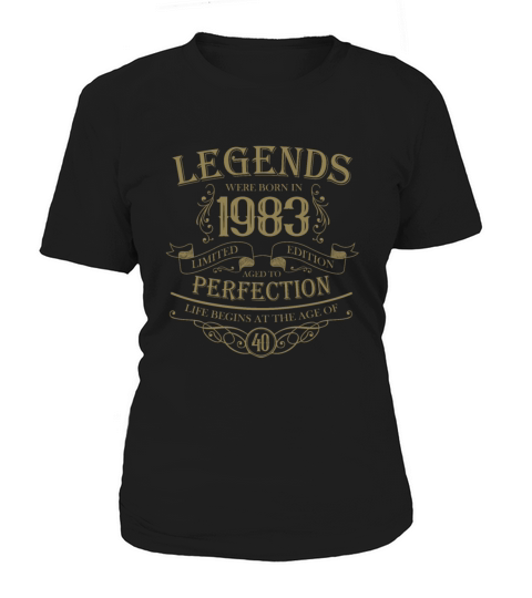 vintage 1983 birthday legend 40th birthday saying Women's T-Shirt