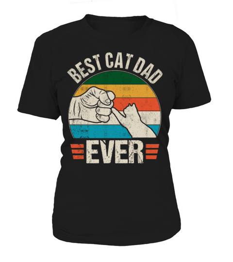 Vintage Best Cat Dad Ever Women's T-Shirt