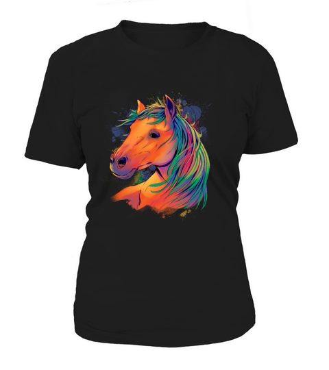 Watercolor Horse Realistic Women's T-Shirt