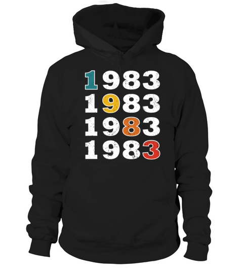 40th birthday vintage 1983 retro vintage style Hoodie Unisex