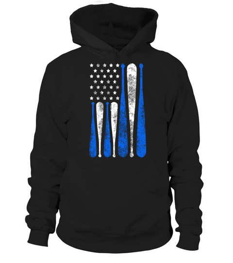 American Flag Vintage Baseball Flag Hoodie Unisex
