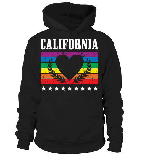 California Pride Flag Pride Month LGBTQ Flag LGBT Hoodie Unisex