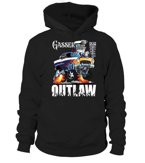 Gasser Outlaw Class Vintage Drag Racing Race Car Hoodie Unisex