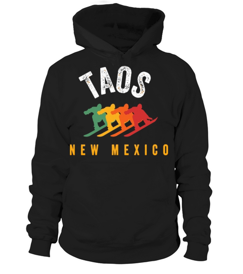 Vintage Taos Nm Us New Mexico Ski Snowboard Mounta Hoodie Unisex