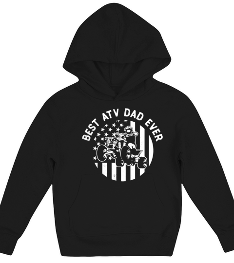 all terrain vehicles dad vintage usa flag theme Kids Hoodie
