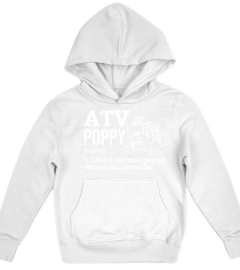 all terrain vehicles POPPY funny definition theme Kids Hoodie