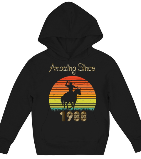Amazing Since 1988 Vintage Birthday Shirts for Men Kids Hoodie