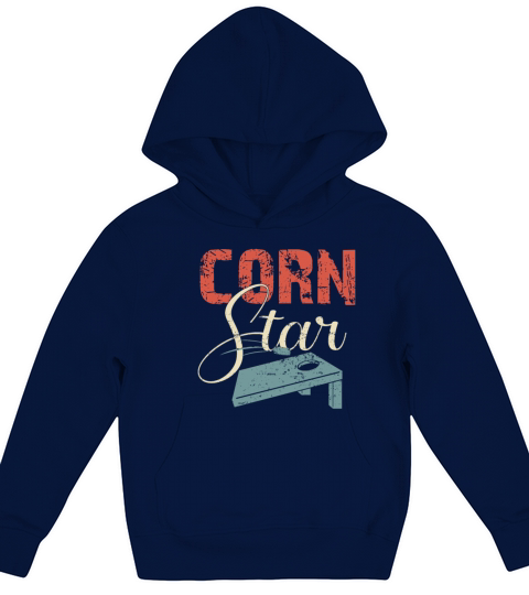 Cornhole Corn Star Kids Hoodie