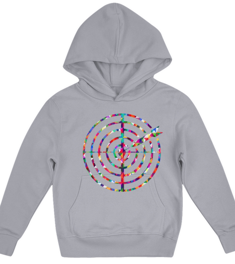Dartial Disk Mosaic Colorful Kids Hoodie