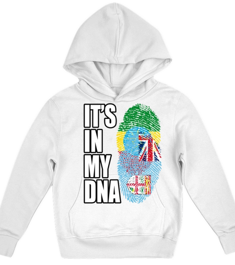 Fijian And Ethiopian Mix Heritage DNA Flag Kids Hoodie